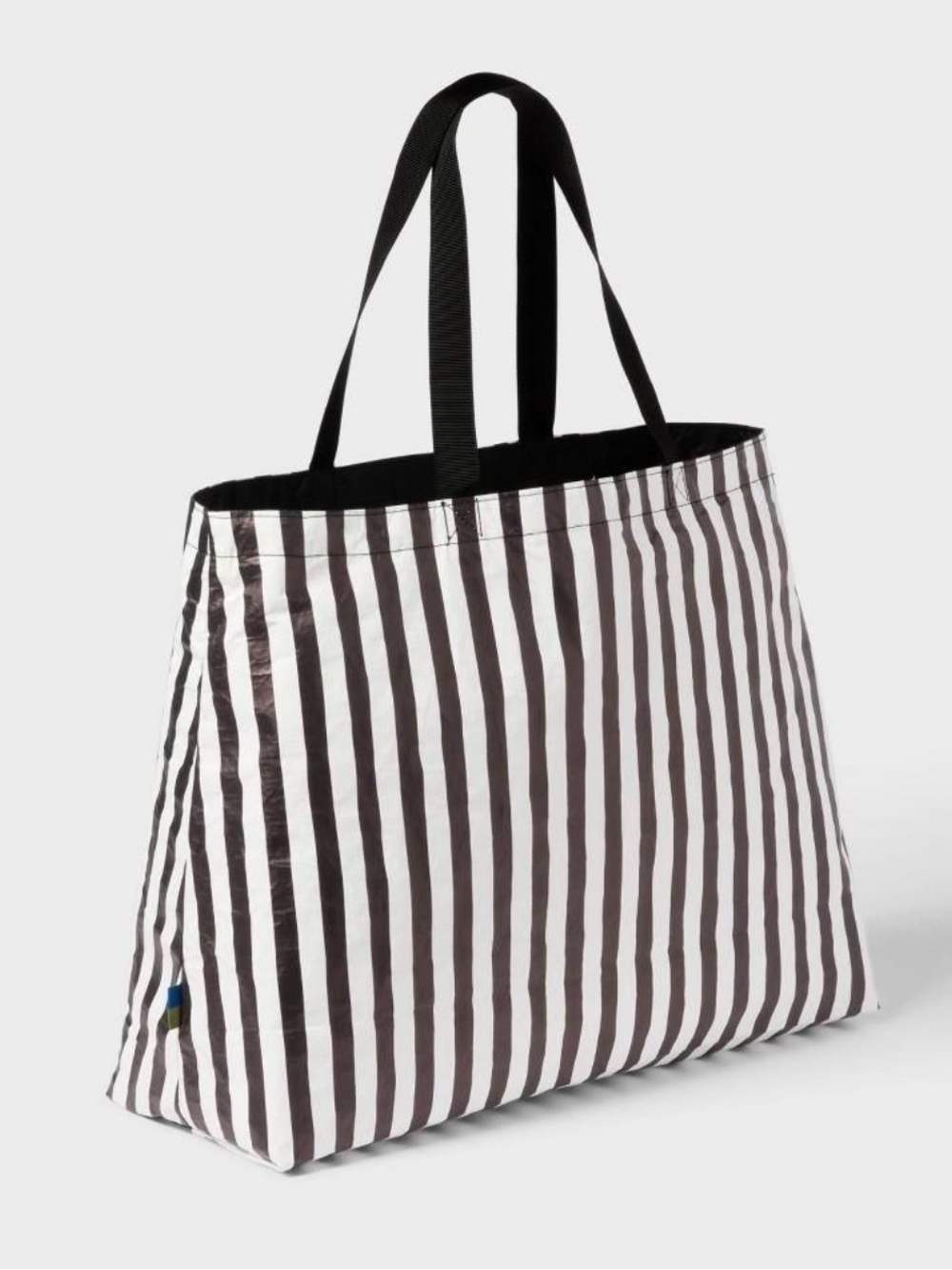 Open Story Water Resistant Reversible Tote Bag Black/White Stripe
New with Tag